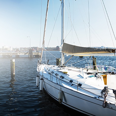 view beautiful white yacht daylight sea py copy