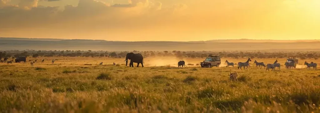 lucid origin Ultra realistic professional travel advertisement in Tanzania Serengeti National 3 copy