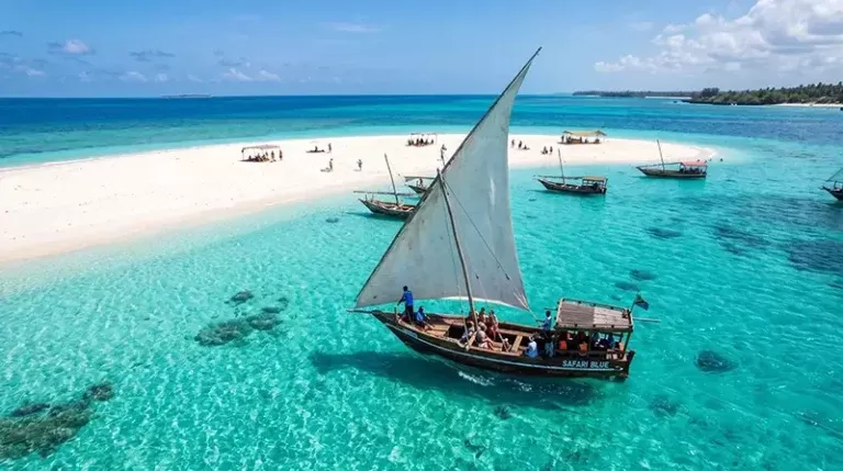 tz zanzibar dhow sandbank